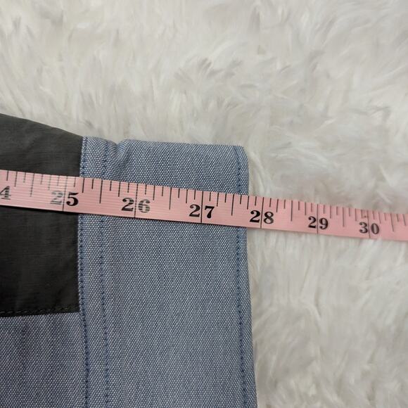 Alps & Meters Merino Wool Cotton Utility Shirt Blue Gray XXL Outdoor Workwear - Picture 8 of 16